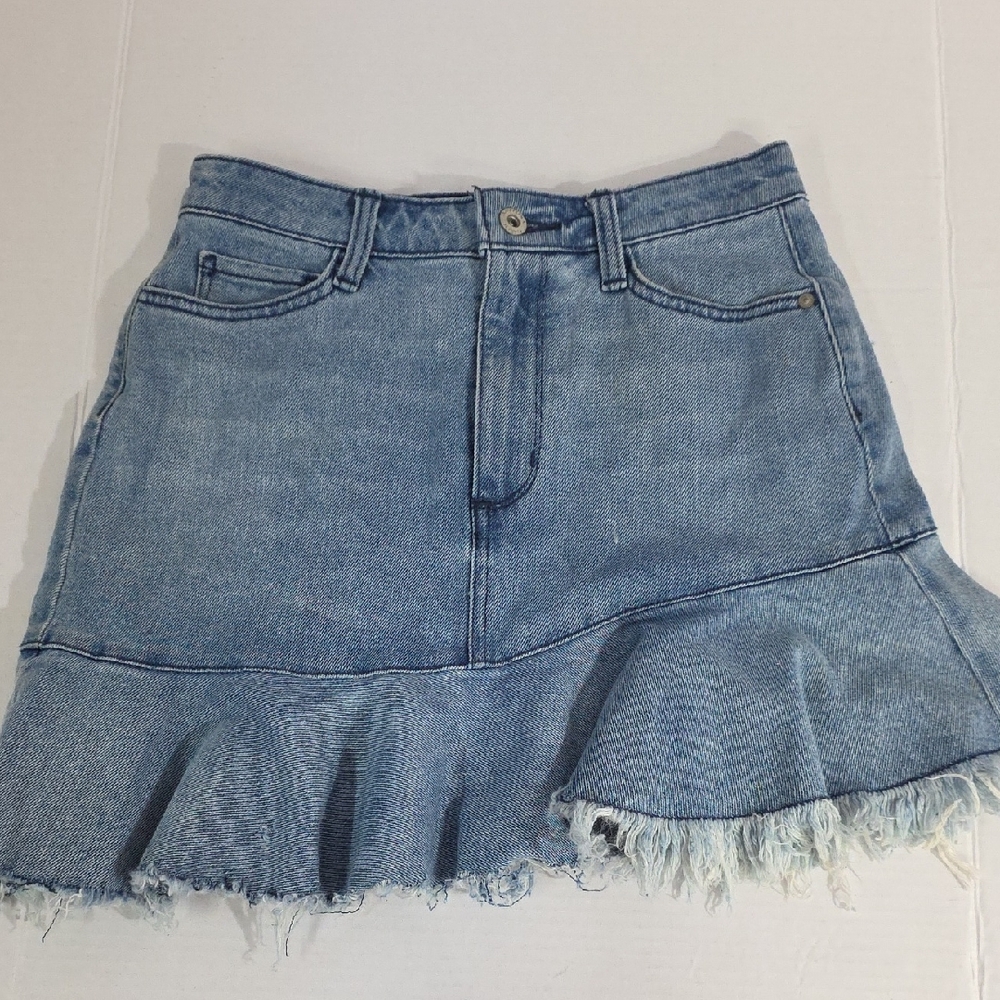 Arizona Jeans Distressed Western Miniskirt